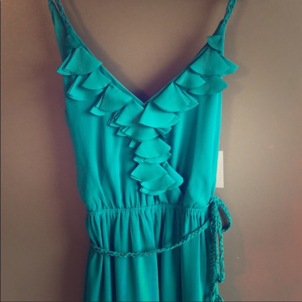 Charming Charlie Teal Summer Dress Medium